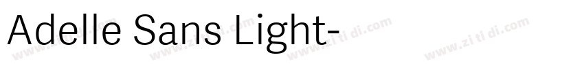 Adelle Sans Light字体转换